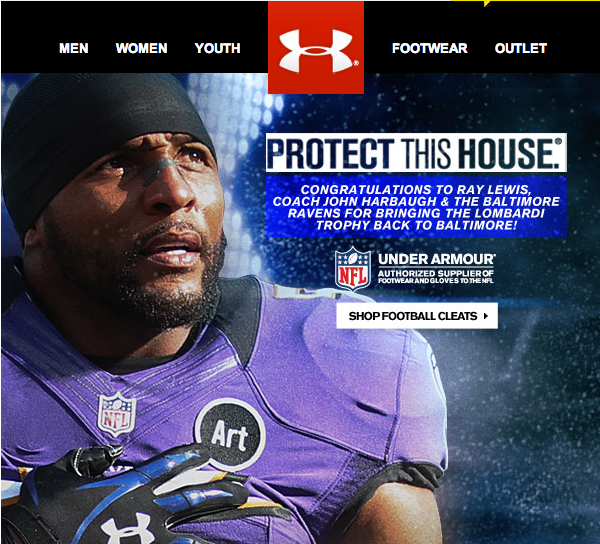 Under Armour Brand Association and Timing